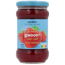 g'woon halva jam aardbei